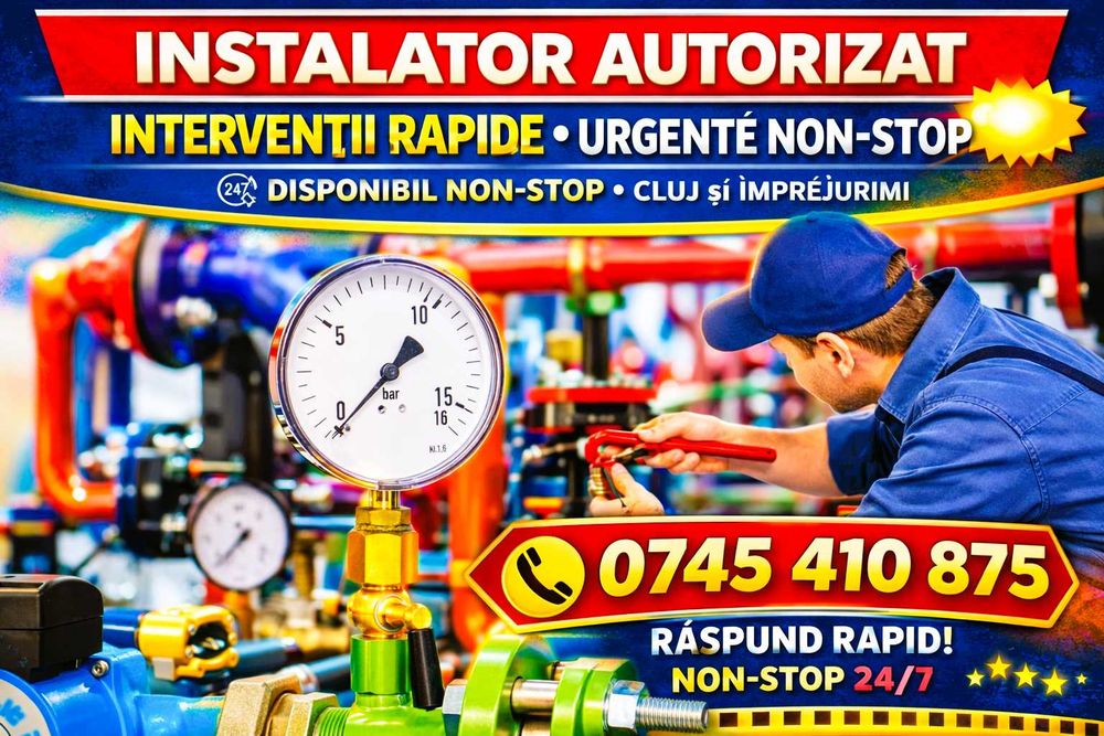 Instalator apa urgente reparatii Non-Stop