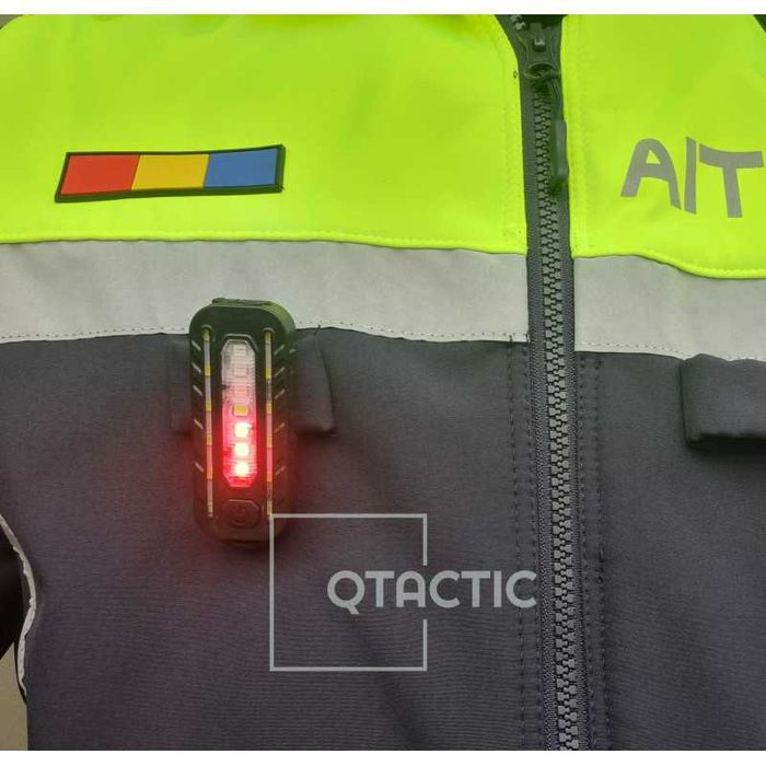 Lanterna LED USB, lumina Albă , atașare pe echipament, 5 moduri lumina