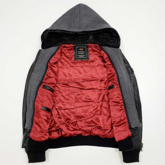 ALPHA INDUSTRIES 193129 Оригинал Кожено Яке Естествена Кожа Бомбър M-L