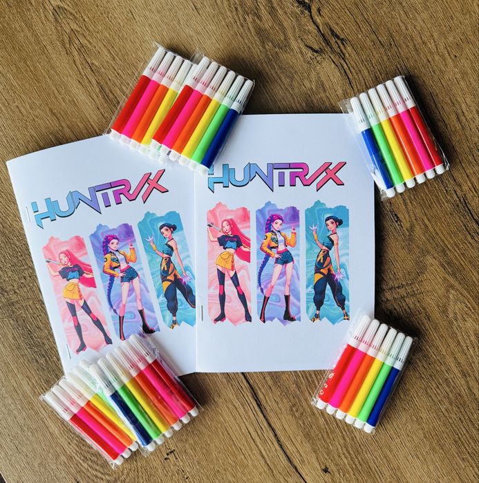 Книжки за оцветяване Kpop demon hunters Ловци на демони