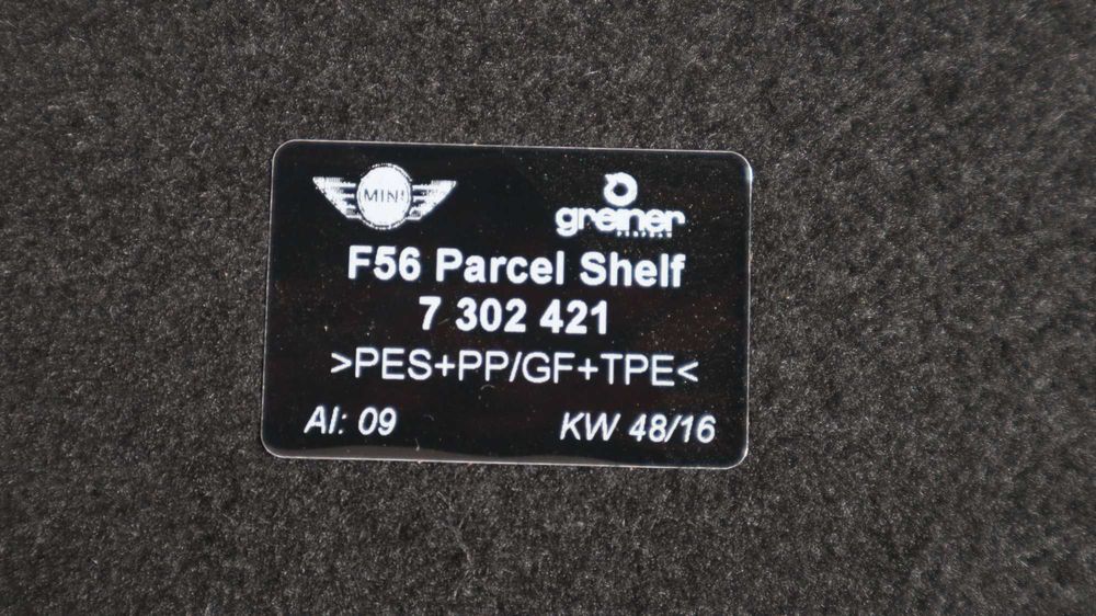 Кора за багажник Кора заден капак Мини Ф56