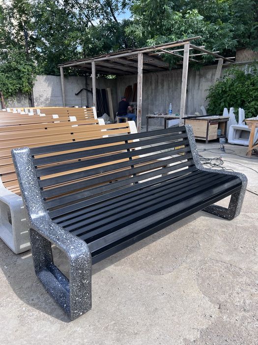 Садовые и уличные Скамейки + Урны – Алматы Скамейка Урна Вазон