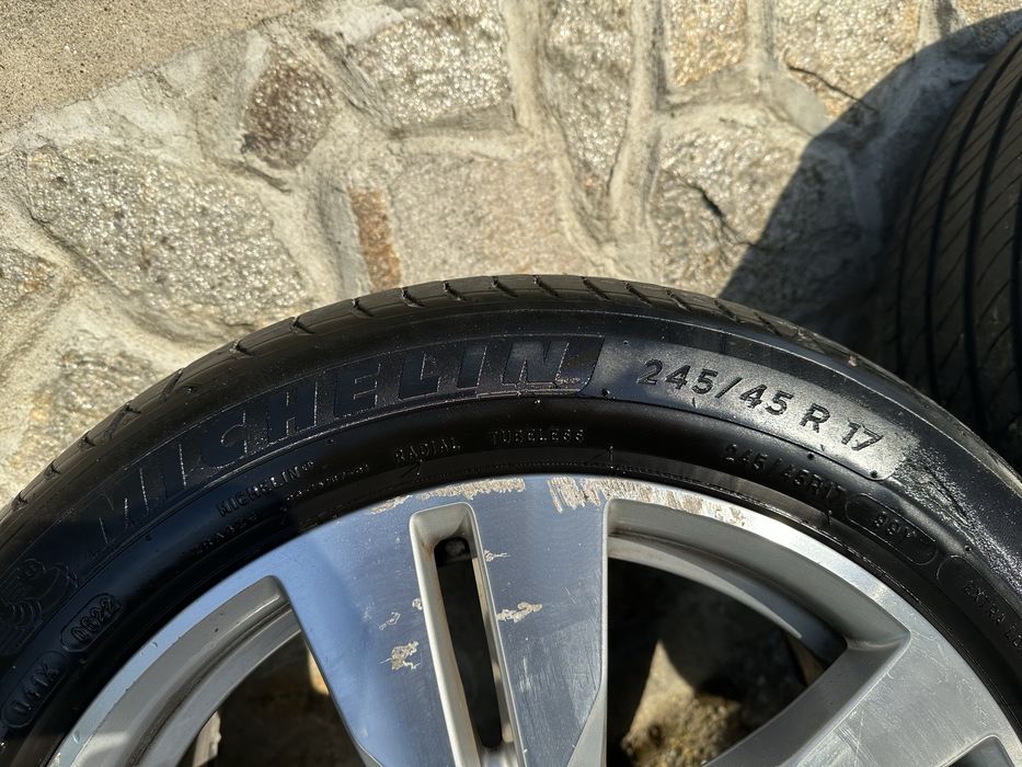 Джанти 17” 8.5J с гуми Michelin + Hankook (5x112 Mercedes)