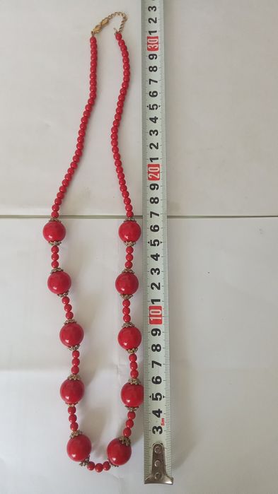 Бусы Коралл красный
