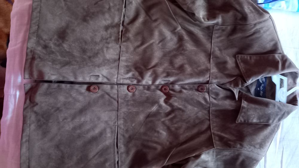 Vand sacou fete/femei imitatie piele intoarsa,marime M