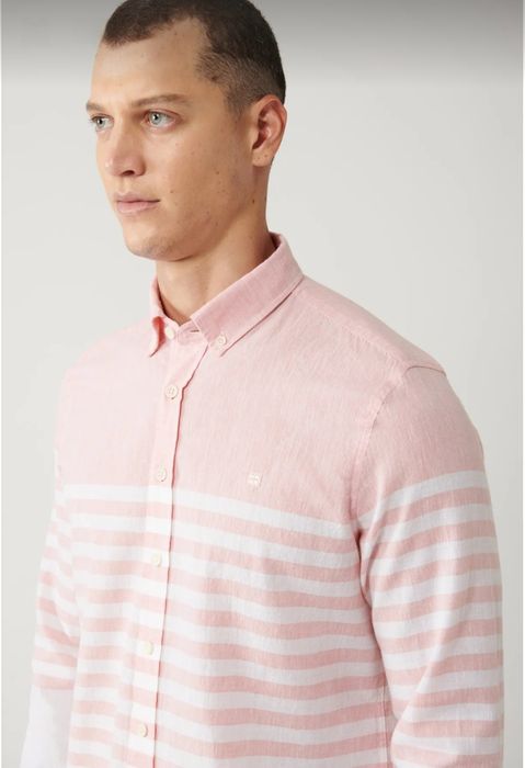 Мъжка риза AVVA памук и лен