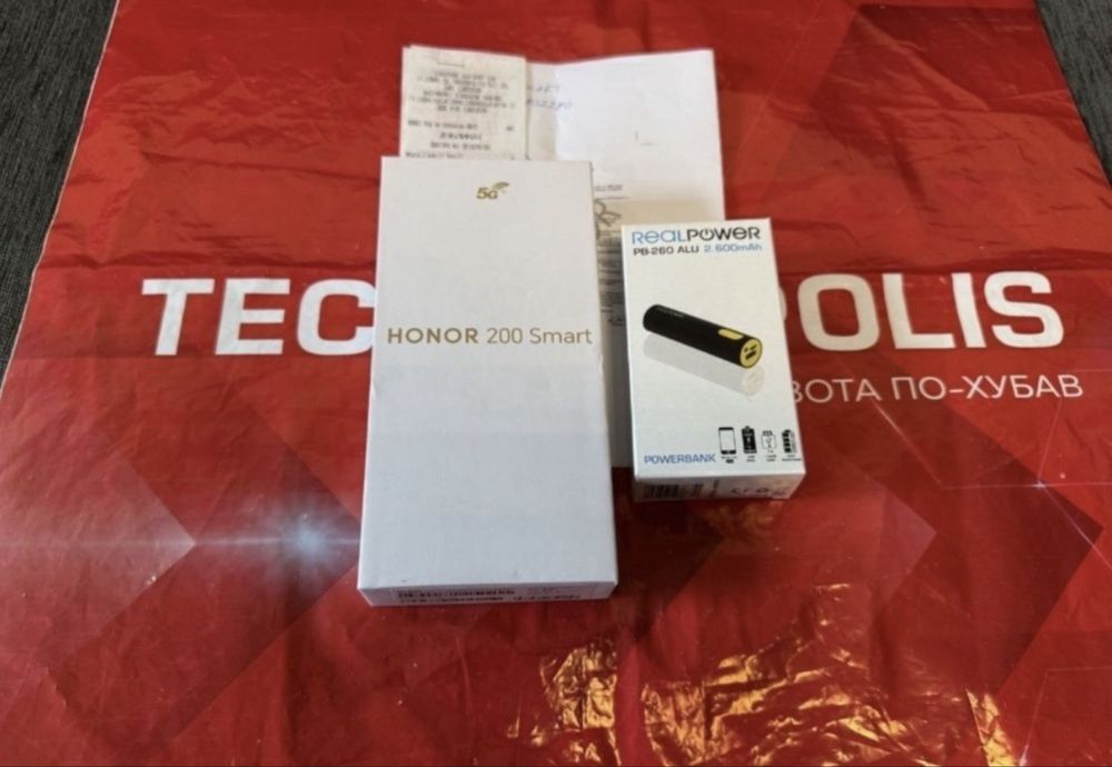 КАТО НОВ 256GB Honor 200 Smart 5G Гаранция Технополис 2026г. Black