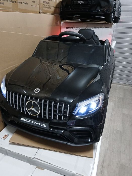 Промо цена!!Акумулаторен джип Mercedes AMG GLC63S с меки гуми 12волта