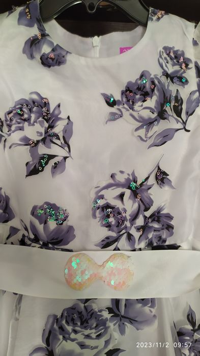 Очень красивое платье из шифона на 7-11