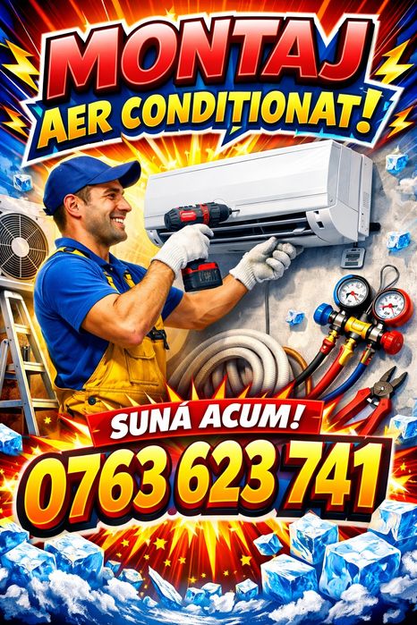 Montaj aer condiționat /Încărcare cu freon