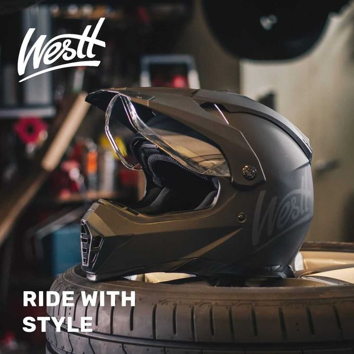 Cască moto Westt Cross X – mărimea L – nouă, nepurtată