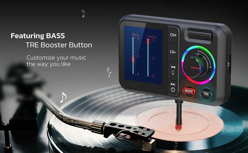 KM28 Bluetooth FM трансмитер тип"Nulaxy*