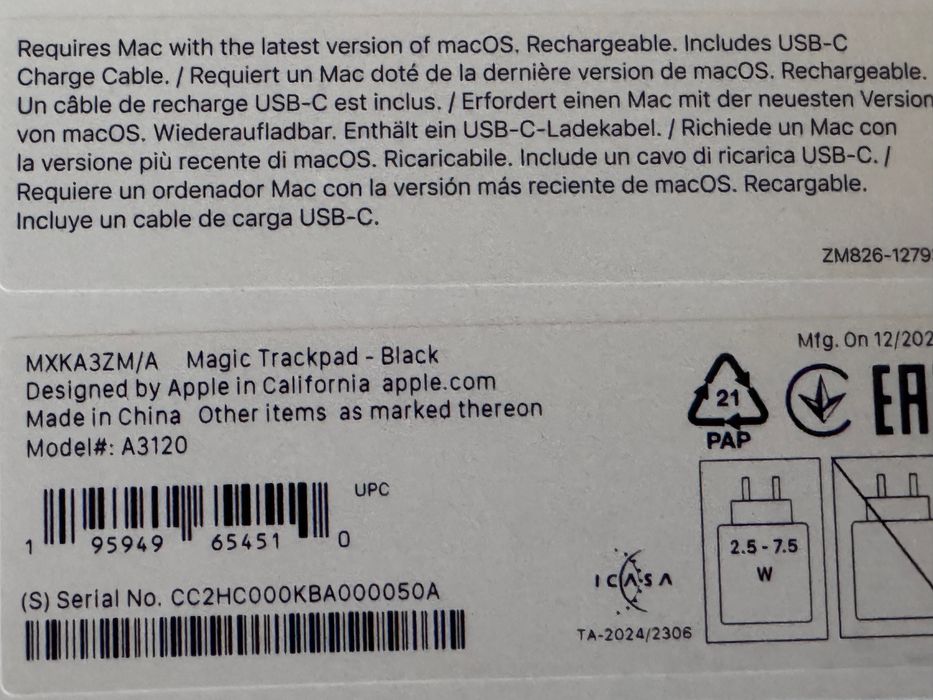 Kit Apple magic keyboard ,magic mouse ,magic trackpad