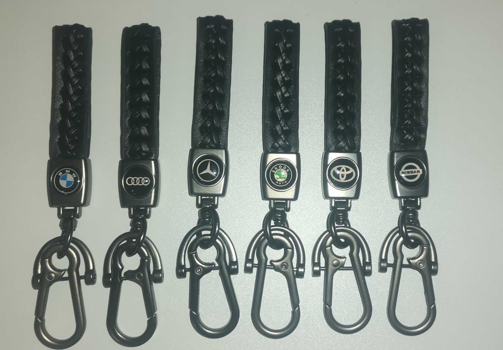 Кожени Авто Ключодържатели Mercedes Audi BMW Skoda Toyota Volkswagen