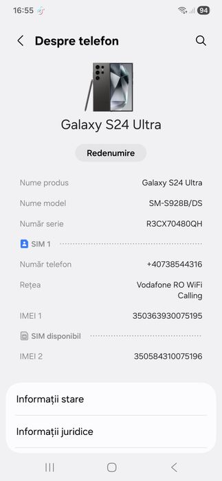 Schimb Samsung S24 ultra