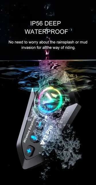 2 броя Комплект слушалки за каска с Bluetooth интерком , Intercom