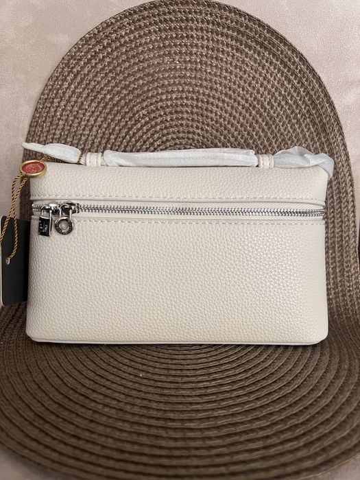 Geantă Loro Piana L19 – alb/ivory, model elegant