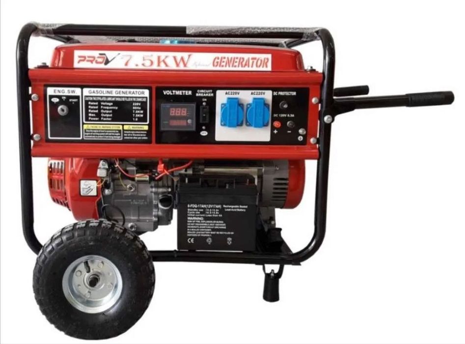 Генератор бензин четиритактов  7.5 KW трифазен