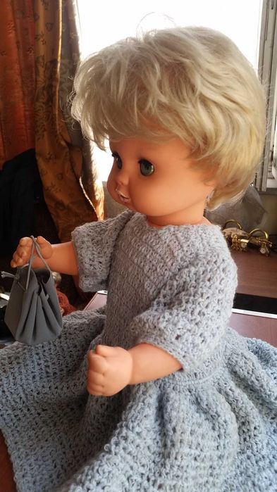 Голяма оригинална РЕТРО спяща кукла