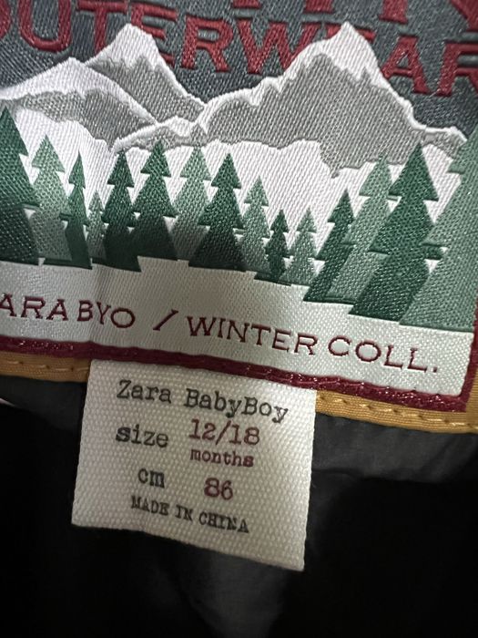 Geaca de iarna Zara baby boy 86cm