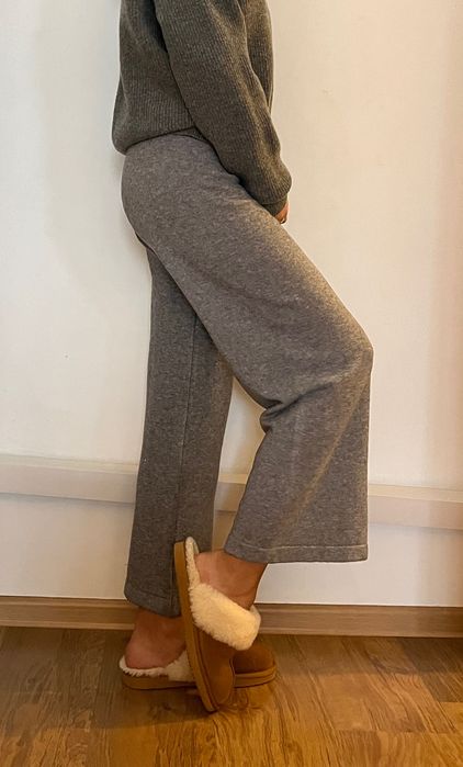 Pantaloni vâscoză și lână moi 152-156cm