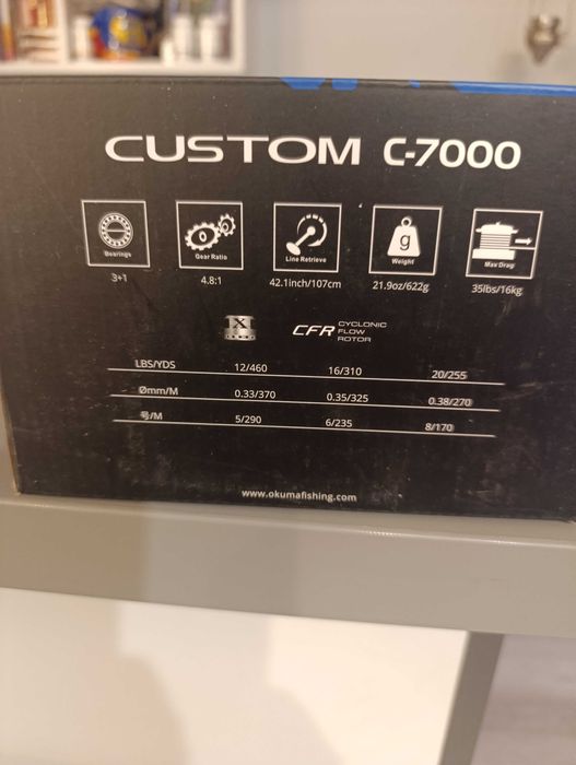Mulinete Okuma Custom C-7000