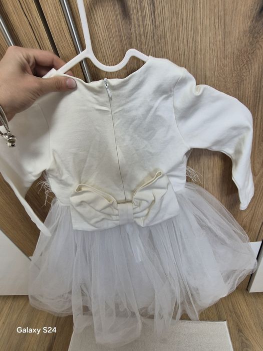 Бяла детска рокля Кръщене