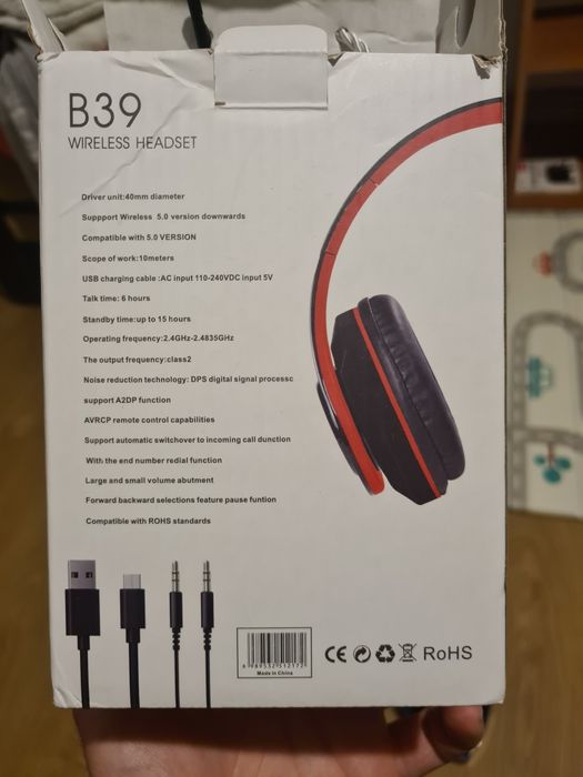 Casti Bluetooth on ear B39