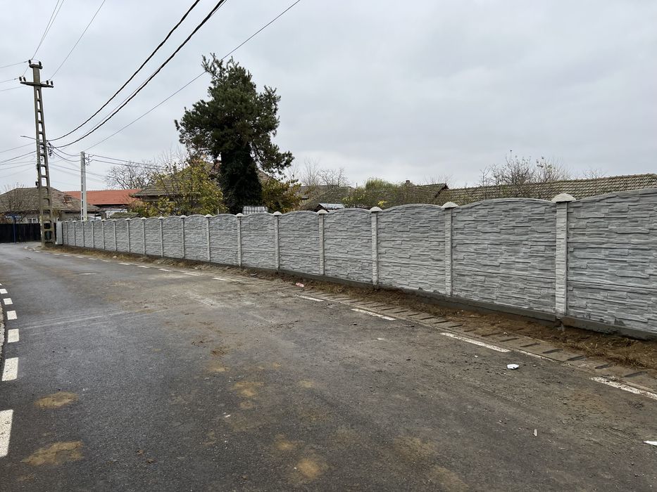 Gard din placi de beton