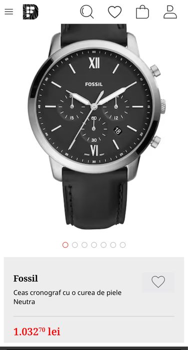 Ceas fossil nou cu garantie