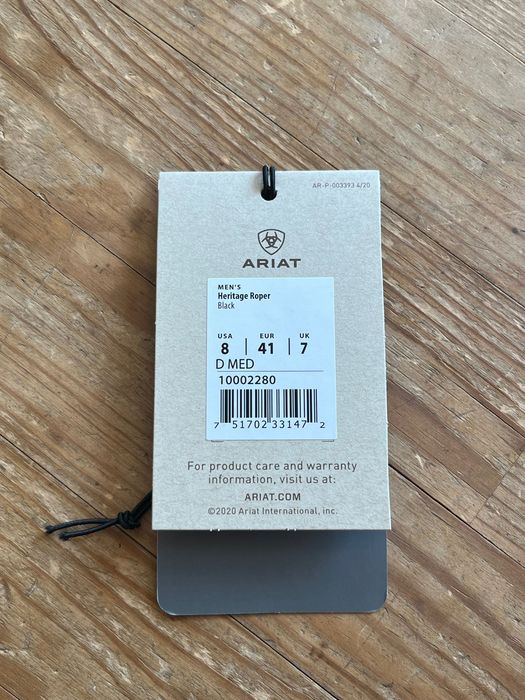 Кожаные ковбойские ботинки/казаки/вестерн сапоги Ariat