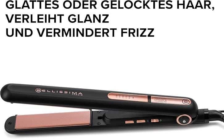 Преса за коса Bellissima Imetec Creativity B9 400, Керамично и кератиново покритие, 150°C - 230°C