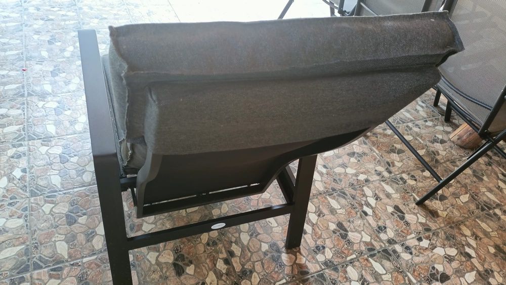 Fotoliu terasă VONGE 70x107x89 negru