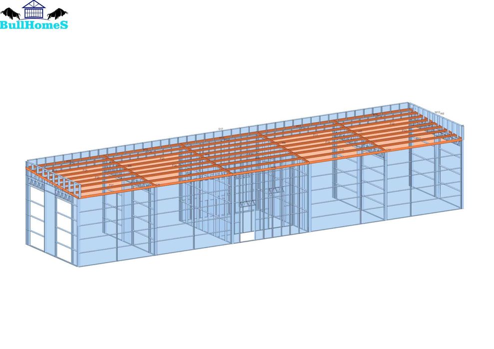 Конструкция за Автомивка - 155м²-25.85м x 6м