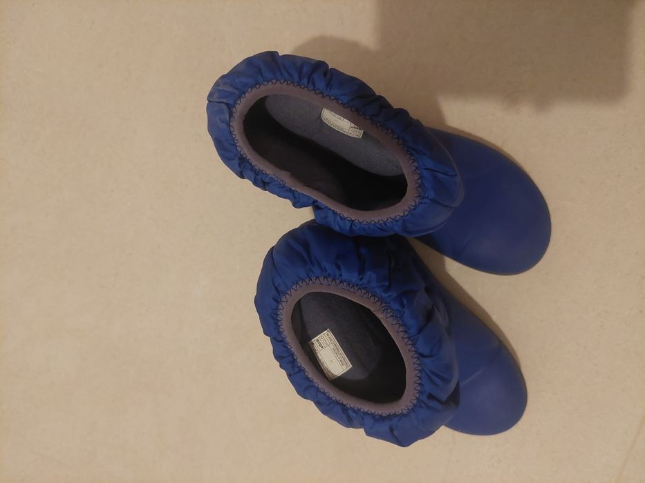 Cizme de zapada Crocs Winter Puff Boot Kids Albastru