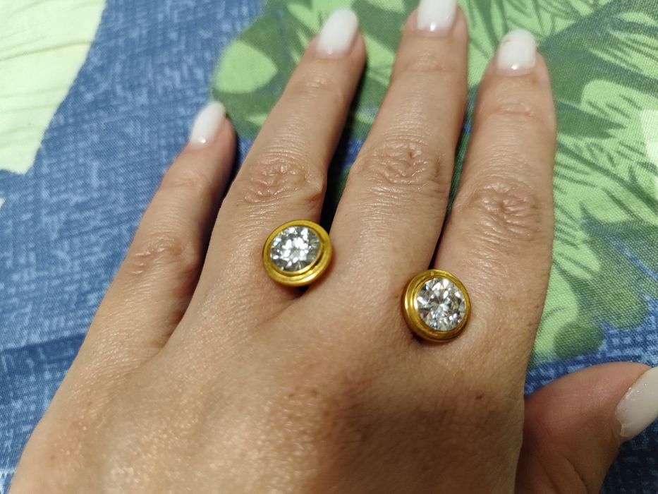 Золотые пуссеты 585