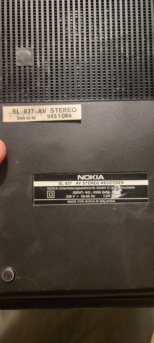Nokia sl 837 AV stereo recorder