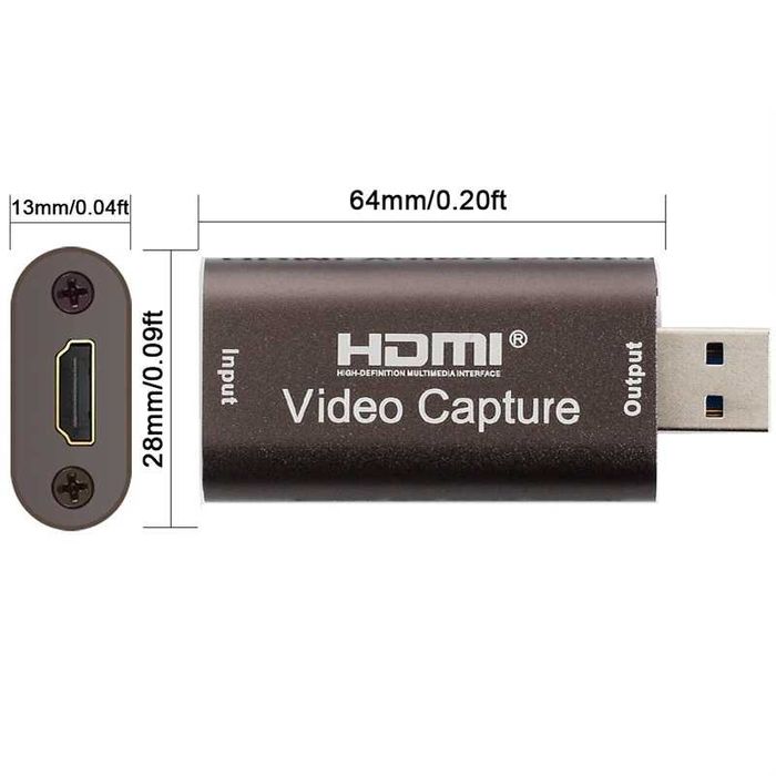 Видео Кепчър карта USB 3.0 флашка 4K аудио видео HDMI USB capture card