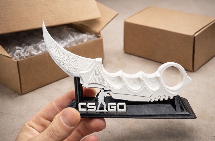 CS:GO Карамбит + стойка 3D