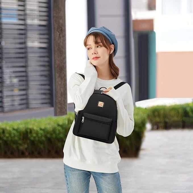 Дамска черна раница Cute Backpack модерна и удобна