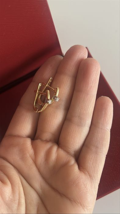 Серьги с брилиантами 750 пробы