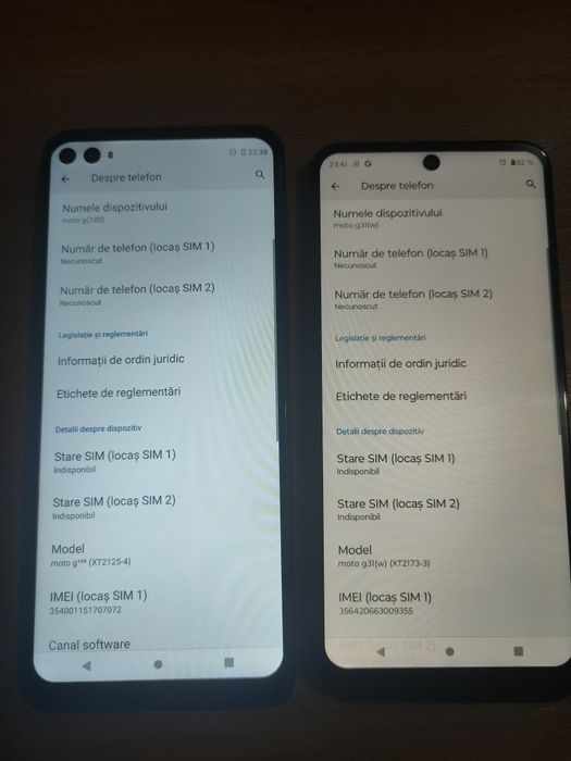 Motorola G100 și G31