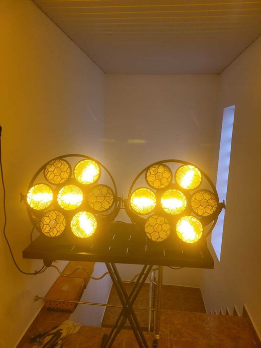 Lumini retro cob 350W led amber set scena dj formatii localuri wash