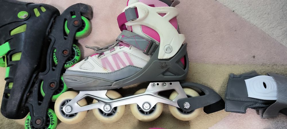 Комплект ролери Oxelo предпазители и конуси