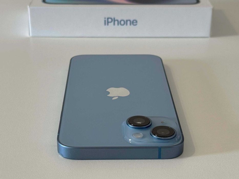 Бартер! Перфектен! iPhone 14 Blue (Син) 84% Батерия.