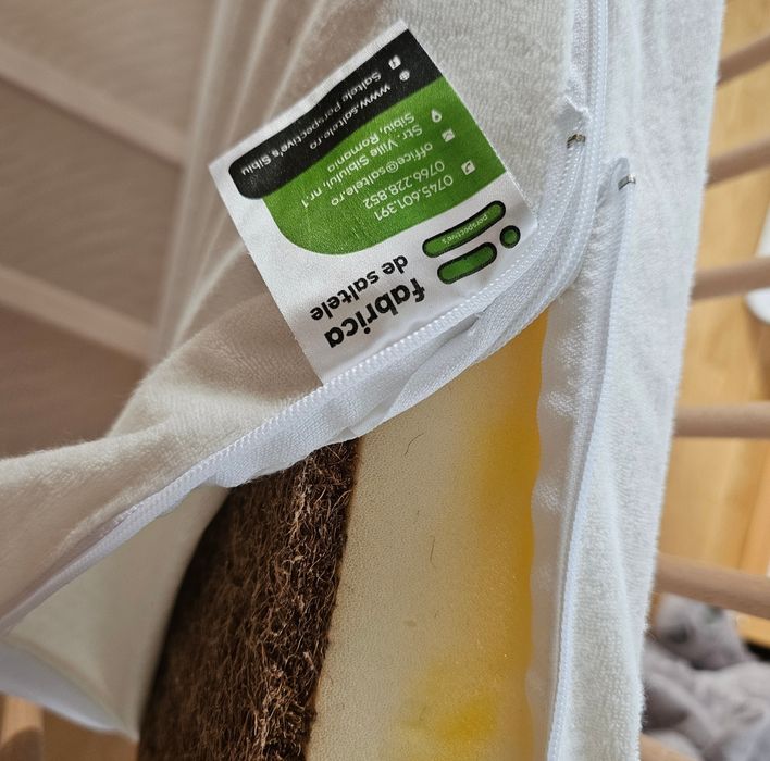 Saltea pătuț cocos 60x120