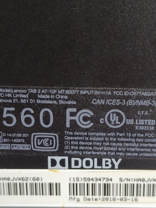 Tableta 7 inch Lenovo tab 2 A 7 cu soft navigare Igo tir cu hărți 2025