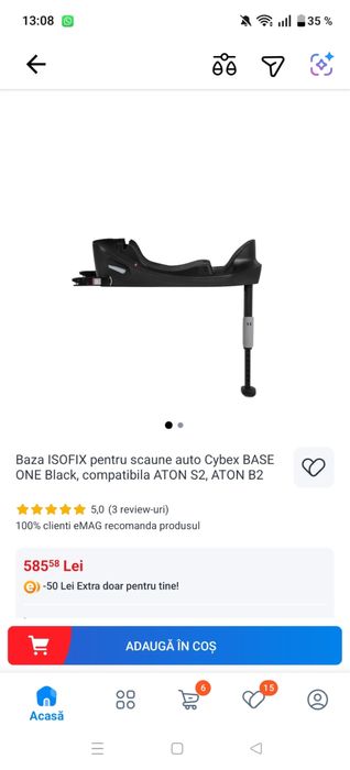 Carut CYBEX Balios S Lux 3in1 + baza isofix