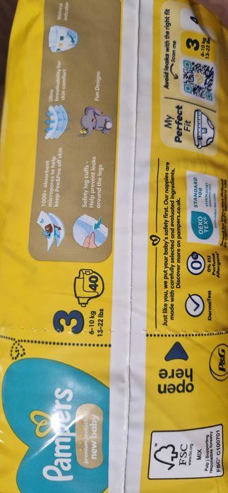 Pampers protection 3, в пакет по 40 бр.