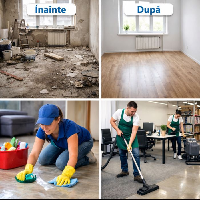 Firmă curățenie/constructi arad– după renovare/spați mari/întreținere